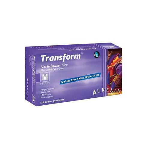 Supermax 98896 Aurelia Transform Nitrile Slim Powder Free Gloves Small Blue 200/Bx Supermax 98896 Aurelia Transform Nitrile Slim Powder Free Gloves Small Blue 200/Bx